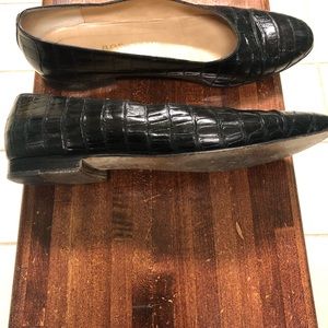 Ladies eel skin shoes